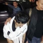Residivis narkoba saat ditangkap akibat kasus curanmor di Surabaya.
 