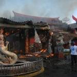 Klenteng Hoo Tong Bio di Banyuwangi terbakar. foto Fransiscus Wawan Slamet/Bangsa Online