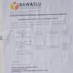 Pemberitahuan temuan laporan oleh Bawaslu yang akan ditujukan ke KASN.