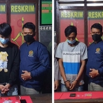 Polsek Mojowarno Polres Jombang berhasil mengamankan dua budak sabu yakni Riadi (33) warga Desa Gedangan, Kecamatan Mojowarno dan MH (18) warga Kecamatan Jogoroto. (foto: ist)