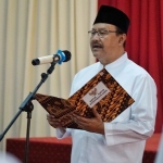 Wali Kota Saifullah Yusuf saat melantik 49 pejabat fungsional di lingkungan Pemerintah Kota Pasuruan di Gedung Gradika, Jumat (5/7/24).