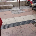 Lokasi kejadian pembacokan di depan Salon SPA di Jalan A. Yani No 67, Surabaya.