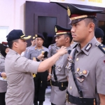 Kapolres Ponorogo AKBP Arief Fitrianto saat memimpin sertijab Kasatlantas.