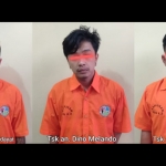 Ketiga tersangka pemakai dan pengedar yang telah diamankan. foto: BAMBANG/ BANGSAONLINE