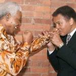 Muhammad Ali bersama Nelson Mandela. foto: standart.co