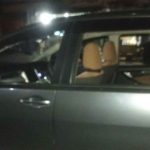Kondisi mobil pribadi Kasatresnarkoba Polres Blitar.