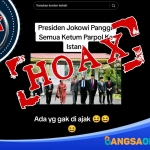 Tangkapan layar foto dari sosial media tiktok yang menunjukkan Presiden Jokowi mengundang sejumlah ketum partpol.