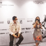 Events Director PT Pamerindo, Lia Indriasari bersama VP Domestic Industry PTPL, Nugroho Setyo.
