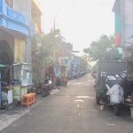 Suasana kampung kawasan tempat tinggal terlapor dugaan pencabulan di Jl. Indrapura Dapuan Tegal.