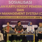 Sosialisasi penggunaan kartu kredit pemerintah dan cash management system yang digelar Kanwil Kemenkumham Jatim.