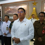 Wamentan, Sudaryono, usai rapat koordinasi di Balai Prajurit Kodam V/Brawijaya.