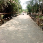 Pembangunan jembatan PISEW di Desa Dukuhmojo, Kecamatan Mojoagung, Kabupaten Jombang.
