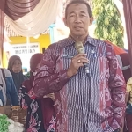 Kepala Dinas Ketahanan Pangan dan Pertanian Kabupaten Lamongan, Moh Wahyudi, saat memberikan sambutan.