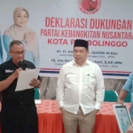 Deklarasi dukungan yang dilakukan PKN Kota Probolinggo kepada Aminudin sebagai calon wali kota untuk mengikuti pesta demokrasi November mendatang.
