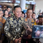 Menteri ATR/BPN, Agus Harimurti Yudhoyono, saat memberi keterangan ke awak media.