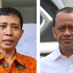 Surokim, Wakil Rektor III UTM (kiri) dan Bahlil Lahadalia, Menteri Investasi/Kepala BKPM.