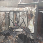 Rumah yang berada di Perum Magersari Permai, RT 40 RW 07, Kecamatan Sidoarjo Kota, terbakar pada Rabu (13/3/2024) malam.