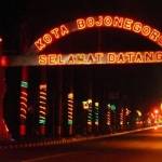 DIHAPUS: Tulisan Selamat Datang di Kota Bojonegoro kini telah dihapus. Foto: Dok Eky Nurhadi/BangsaOnline.com