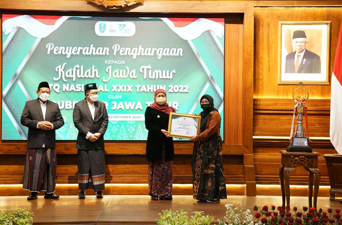 Jadi Juara Umum Mtq Nasional Gubernur Khofifah Beri Bonus Untuk