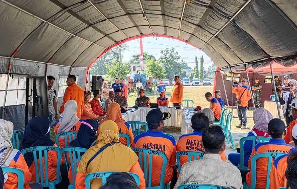 PHE TEJ Dan BPBD Tuban Gelar Simulasi Kebakaran Akibat Semburan Gas