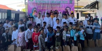 Hadiri Peringatan Tahun Baru Hijriyah DPC PB Bangkalan, Syafiuddin Beri Motivasi Anak-Anak Yatim