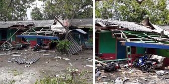 Disapu Puting Beliung, Gedung SDN dan Rumah Warga di Maduran Rusak Parah