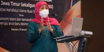 ​Keynote Speaker UNU NTB, Khofifah Dorong Percepatan Indonesia Jadi Global-Hub Ekonomi Syariah
