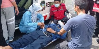 Puluhan Peserta Upacara HUT Satpol PP di Kota Blitar Jatuh Pingsan