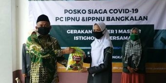 Syafiuddin Asmoro Salurkan Bantuan ke IPNU dan IPPNU Bangkalan