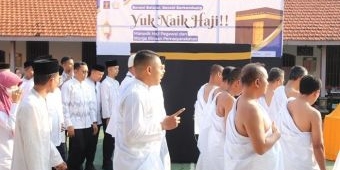 Tingkatkan Komitmen Pembinaan Kerohanian, Lapas Kediri Gelar Manasik Haji