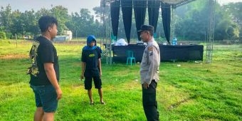 Polisi Bongkar Paksa Terop Halal Bihalal Perguruan Silat di Jombang