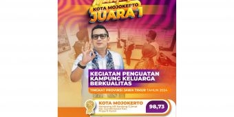 Bangga! Kota Mojokerto Sabet Juara 1 Lomba Penguatan Kampung KB 2024