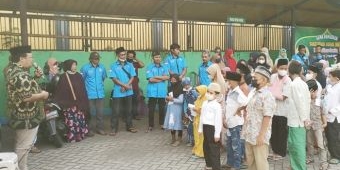 Cari Berkah Ramadan, Ratusan PKL di Jombang Sisihkan Uang untuk Santuni Ratusan Anak Yatim Piatu