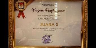 KPU Kabupaten Kediri Raih Juara 3 Kategori Penggunaan Sirekap