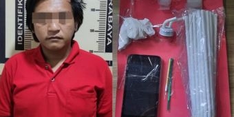Hisap Sabu di Kamar Kos, Pria Petemon Surabaya Dibekuk Polisi
