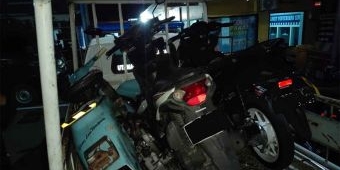 6 Motor Terlibat Kecelakaan Beruntun di Jalan Merdeka Kota Blitar