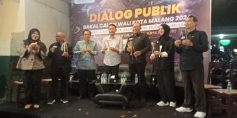 ​Di Dialog Publik, Bacawali Wahyu Hidayat Paparkan Visi Misi Usung Kearifan Lokal Kota Malang