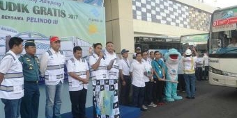 Kasarmatim Hadiri Pelepasan Bus Mudik Gratis PT Pelindo III Tahun 2017