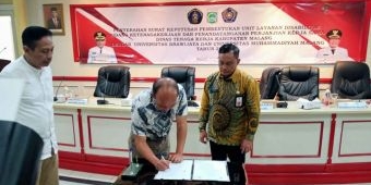 Dirikan ULD, Disnaker Kabupaten Malang Teken Perjanjian dengan Unibraw dan UMM