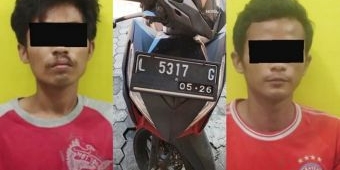 Terekam Kamera CCTV, Duo Jambret di Jalan Kalibutuh Surabaya Diringkus Polisi