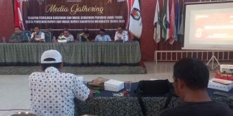 Sukseskan Pilkada 2024, KPU Kabupaten Mojokerto Gelar Media Gathering
