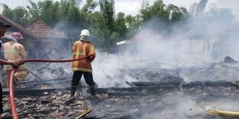 Jago Merah Ngamuk, Tujuh Rumah di Kedungadem Bojonegoro Ludes Terbakar