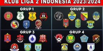 Daftar Tim dan Pembagian Grup Liga 2 2023/2024
