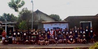 Kuatkan Karakter Gotong Royong, Relawan Ganjar Pranowo di Kediri Dirikan 100 Tiang Bendera