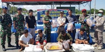 Tim 2ndFQR Lanal Nunukan dan Kopaska Gagalkan Penyelundupan Daging Ilegal Serta Sabu-sabu
