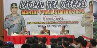 Jelang Pilkada 2024, Polresta Sidoarjo Gelar Latpraops Mantap Praja Semeru 2024