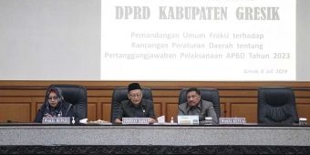 7 Fraksi DPRD Gresik Sampaikan PU atas Pertanggungjawaban Pelaksanaan APBD 2023