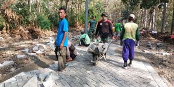 Perlancar Mobilitas Warga Desa, Satgas TMMD Ngawi Percepat Pengerjaan Pavingisasi