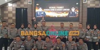 Sertijab Kasatlantas Polres Magetan, AKP Ade Andini Gantikan AKP Sony Suhartanto