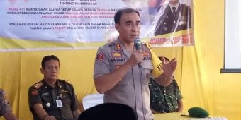 Kapolres Ponorogo Sosialisasikan Larangan Penerbangan Balon Udara